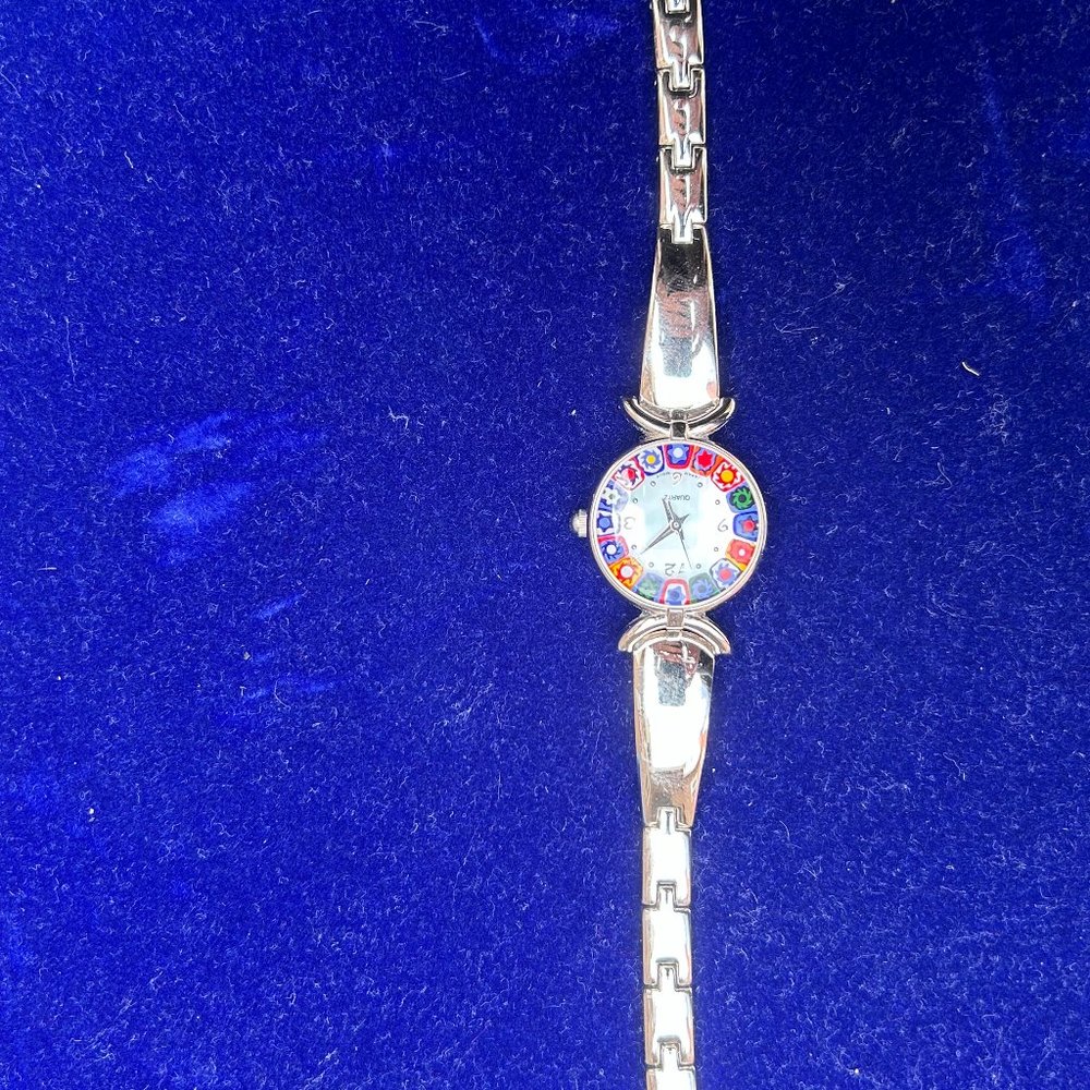 Flower Painted Women's Wristwatch